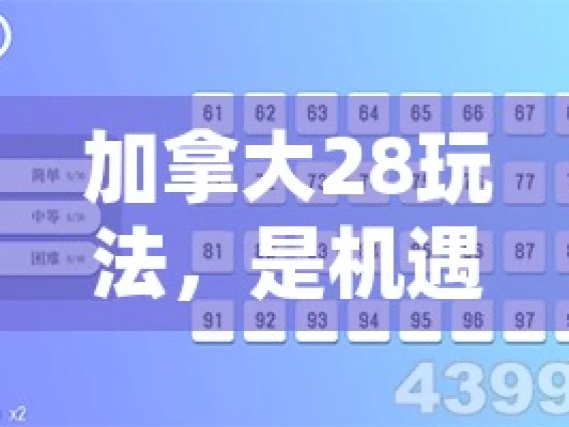 加拿大28玩法，是机遇还是陷阱？探索加拿大28玩法，揭秘胜率提升的秘诀？，探索加拿大 28 玩法的奥秘