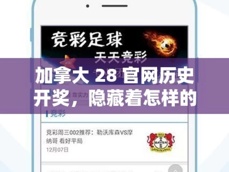 加拿大 28 官网历史开奖，隐藏着怎样的秘密？，加拿大 28 官网开奖的秘密