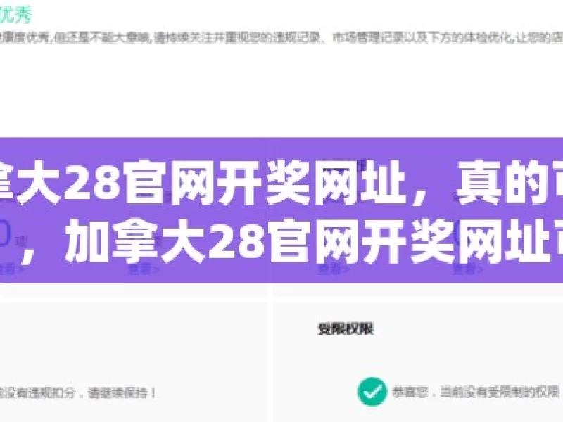 加拿大28官网开奖网址，真的可信吗？，加拿大28官网开奖网址可信度探究