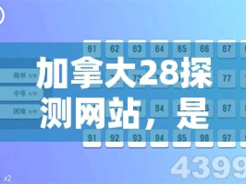 加拿大28探测网站，是机遇还是陷阱？，加拿大28探测网站，机遇或陷阱？