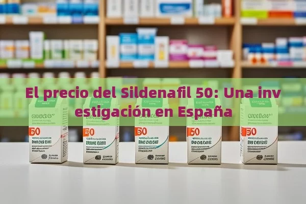 El precio del Sildenafil 50: Una investigación en España