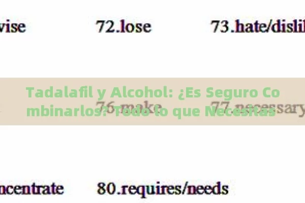 Tadalafil y Alcohol: ¿Es Seguro Combinarlos? Todo lo que Necesitas Saber - Cialis:Todo lo que Debes Sabe